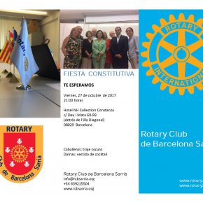 27 octubre 2017 Fiesta Constitutiva del RC Barcelona Sarrià 27 octubre 2017 Fiesta Constitutiva del RC Barcelona Sarrià